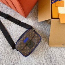 Louis Vuitton S Lock Messenger Bag (M45863/M45806) Full Leather Embossed M58489 Monogram Macassar Canvas Georges Vuitton 22x18x8cm