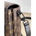 Louis Vuitton S-LOCK VERTICAL Mini Handbag (M81522) Monogram S-Lock Vertical Classic Monogram Macassar Canvas, Size: 12x19x7cm