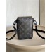 Louis Vuitton S-LOCK VERTICAL Mini Handbag (M81522) Monogram Eclipse Black S-Lock Vertical Classic Monogram Macassar Canvas Magnetic Design, Size: 12x19x7cm