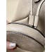 Louis Vuitton Bella Handbag (M21886) Gray, Bella Bucket Bag with Coin Purse made of Mahina Leather, Flat LV, Size: 19x22x14cm