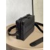 Louis Vuitton HANDLE SOFT TRUNK Handbag (M59163) Black Monogram Leather Embossed Fine Texture with Rivet Corners and Leather Reinforcement Straps, Size: 21.5x15x7cm