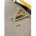 Louis Vuitton Capucines BB Handbag (M59433) Grey with Gold Clasp, Full-grain Calfskin, Size: 21x14x8 cm