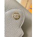 Louis Vuitton Capucines BB Handbag (M59433) Grey with Gold Clasp, Full-grain Calfskin, Size: 21x14x8 cm