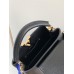 Louis Vuitton Capucines BB Handbag (M59433) Black with Gold Clasp, Full-grain Calfskin, Size: 21x14x8 cm