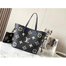 Louis Vuitton M58907 Black Neverfull Medium Handbag, Size: 31x28x14cm