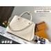 Louis Vuitton M41048 Off-White Embossed MONTAIGNE Medium Handbag Monogram Empreinte Leather, Size: 33x23x15 cm