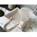 Louis Vuitton N41605 Check/Ballet Pink NEVERFULL Medium Handbag Damier Azur Canvas, Size: 32x28.5x17cm