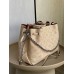 Louis Vuitton BELLA TOTE Handbag (M59203) Off-White, Soft Perforated Calfskin, Size: 32x23x13cm