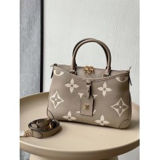 Louis Vuitton TRIANON Small Handbag (M46585) Gray, Trianon Small Handbag in Monogram Empreinte Grained Leather, Size: 28x18x8cm