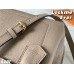 Louis Vuitton M56094 Elephant Gray Lockme Ever Medium Handbag, Soft Calfskin Material, Size: 33.5x21.5x14.5cm