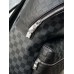 Louis Vuitton DISCOVERY Small Backpack (N40436) Black, Damier Infini Leather and Damier Graphite Canvas, Size: 30x40x20cm