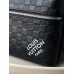 Louis Vuitton DISCOVERY Small Backpack (N40436) Black, Damier Infini Leather and Damier Graphite Canvas, Size: 30x40x20cm