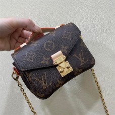 Louis Vuitton MICRO MÉTIS Metis Chain Bag (M81390) Monogram, Soft Monogram Empreinte Leather, Size: 14x11x3.5cm