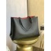 Louis Vuitton BORSA LOCKME SHOPPER Handbag (M57345) Black, Soft Calfskin with Two Leather Shoulder Straps, Size: 38x26.5x13cm