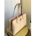 Louis Vuitton BORSA LOCKME SHOPPER Handbag (M57346) Elephant Gray, Soft Calfskin with Two Leather Shoulder Straps, Size: 38x26.5x13cm