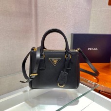 Prada Galleria Saffiano Leather Mini-bag 1BA906 Galleria Saffiano Leather   Black  20x15x9.5cm