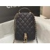 Chanel 24c Backpack  Black AP3753 mini Caviar leather 18×13×9cm
